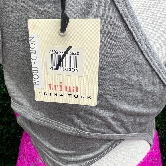 Trina Turk Crestline Lace & Jersey Fit & Flare Mini Dress Size Small - Picture 7 of 12